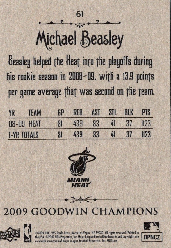 2008 Upper Deck Michael Beasley