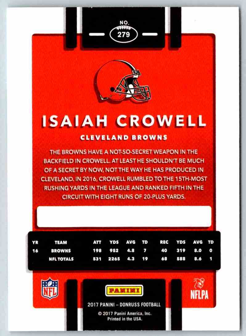 2016 Donruss Isaiah Crowell