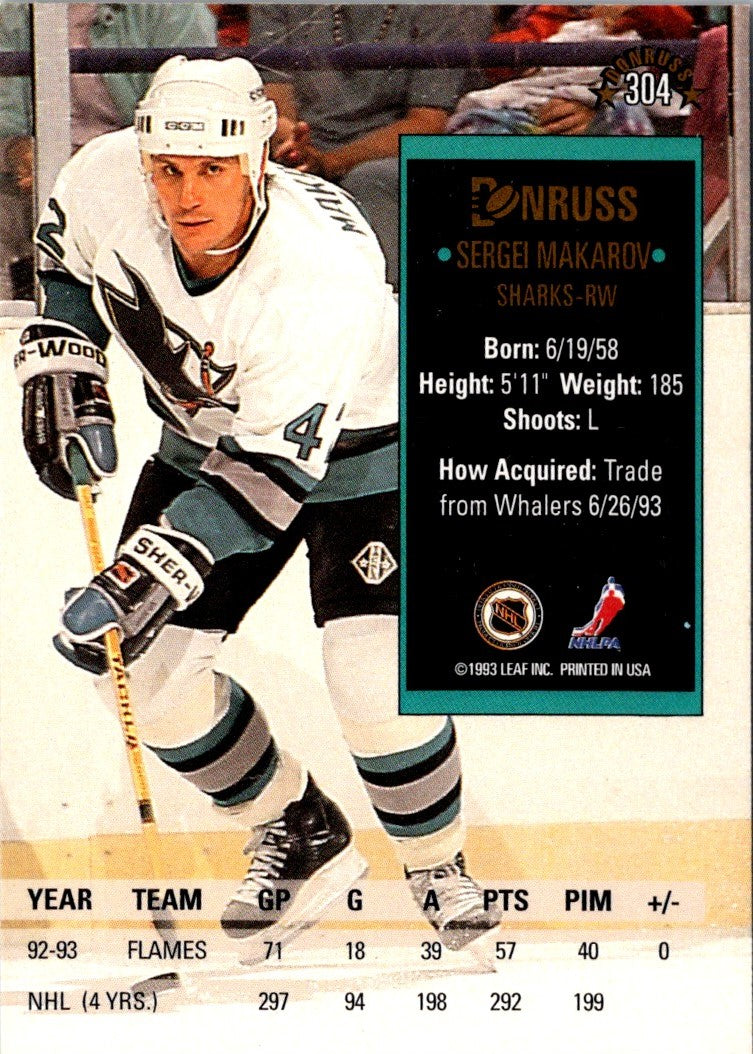 1993 Donruss Sergei Makarov