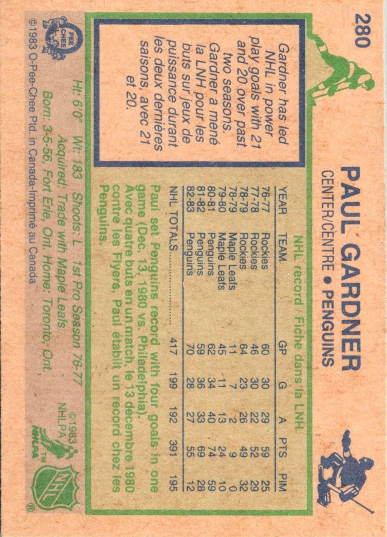 1983 O-Pee-Chee Paul Gardner