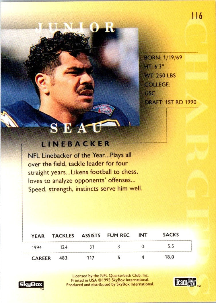 1995 SkyBox Premium Junior Seau