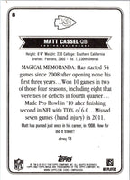 2012 Topps Magic Matt Cassel #6