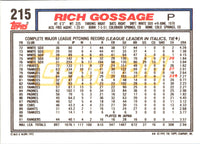 1992 Topps Gold Winners Rich Gossage #215
