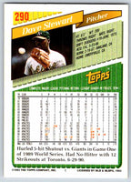 1993 Topps Dave Stewart #290