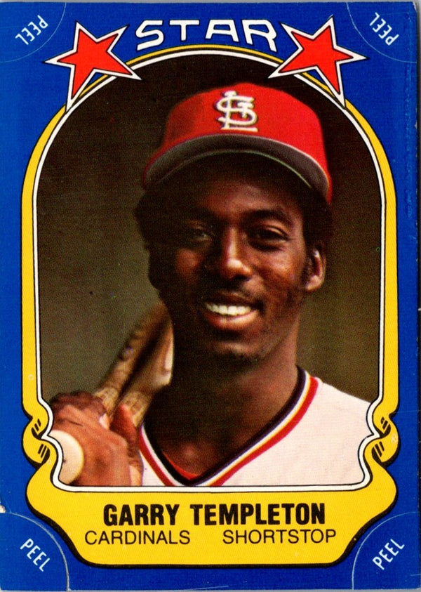 1981 Fleer Star Stickers Garry Templeton #125