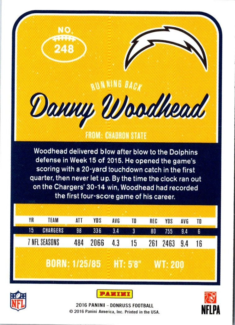 2016 Donruss Danny Woodhead