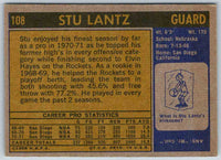 1972 Topps Stu Lantz #108