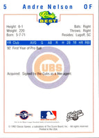 1992 Classic Best Huntington Cubs Andre Nelson #5