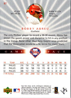 2003 Upper Deck Game Face Bobby Abreu #87