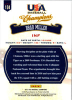 2013 Panini USA Champions Brad Miller #104