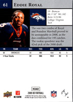 2009 Upper Deck Eddie Royal #61