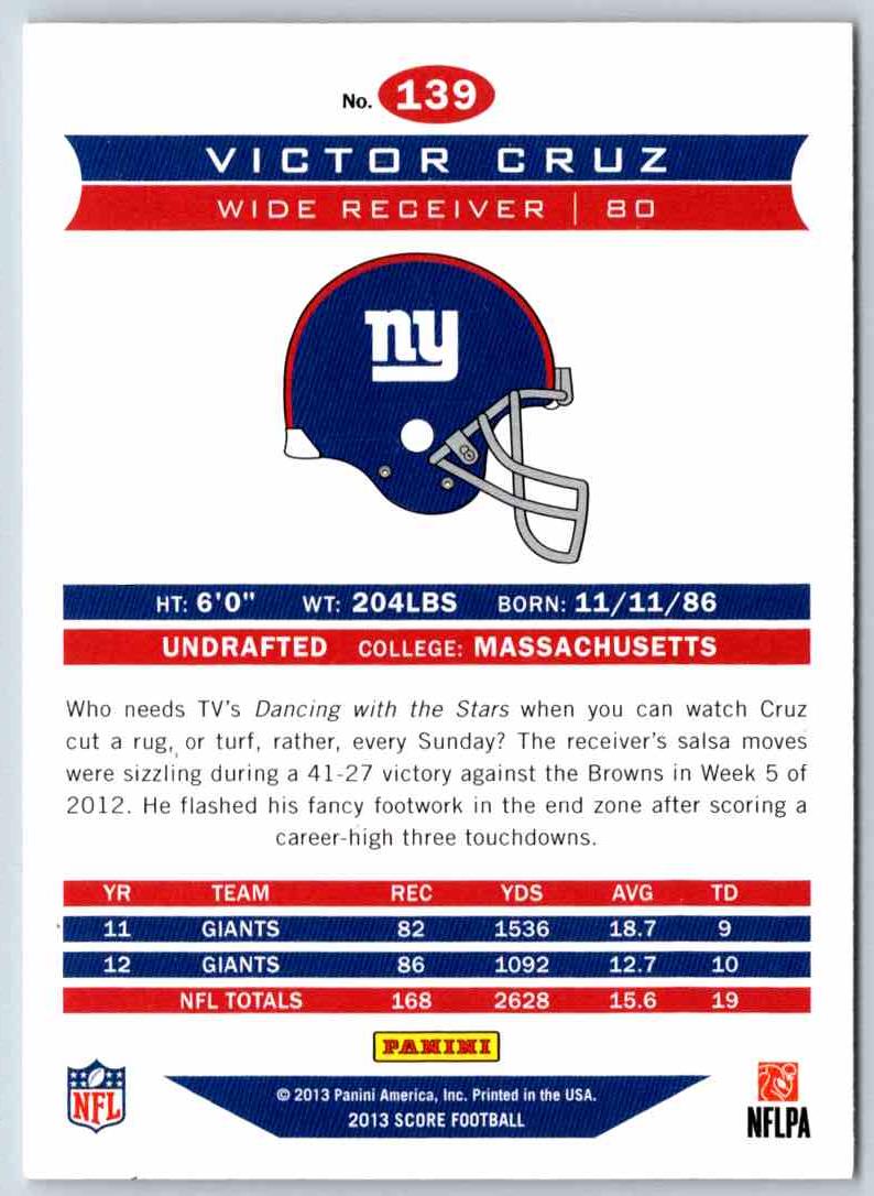 2013 Score Victor Cruz