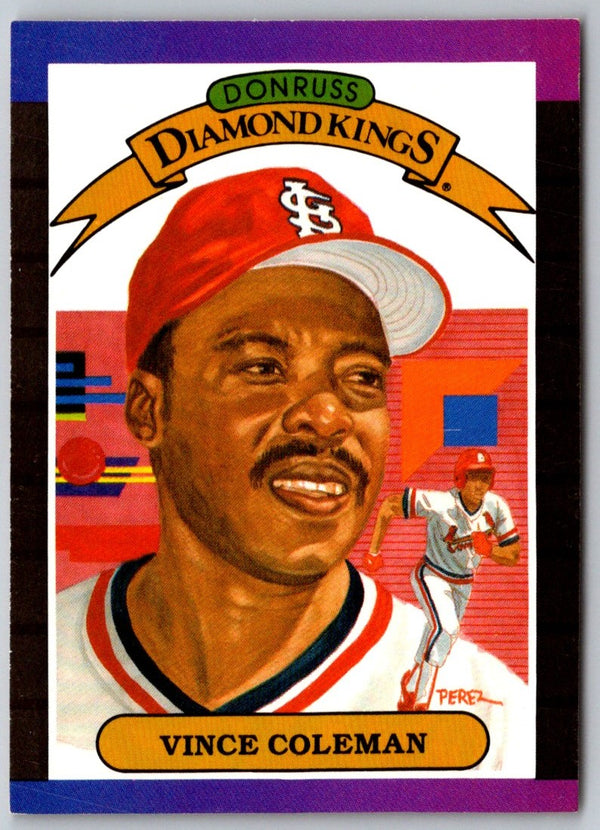 1989 Donruss Diamond King Vince Coleman #19