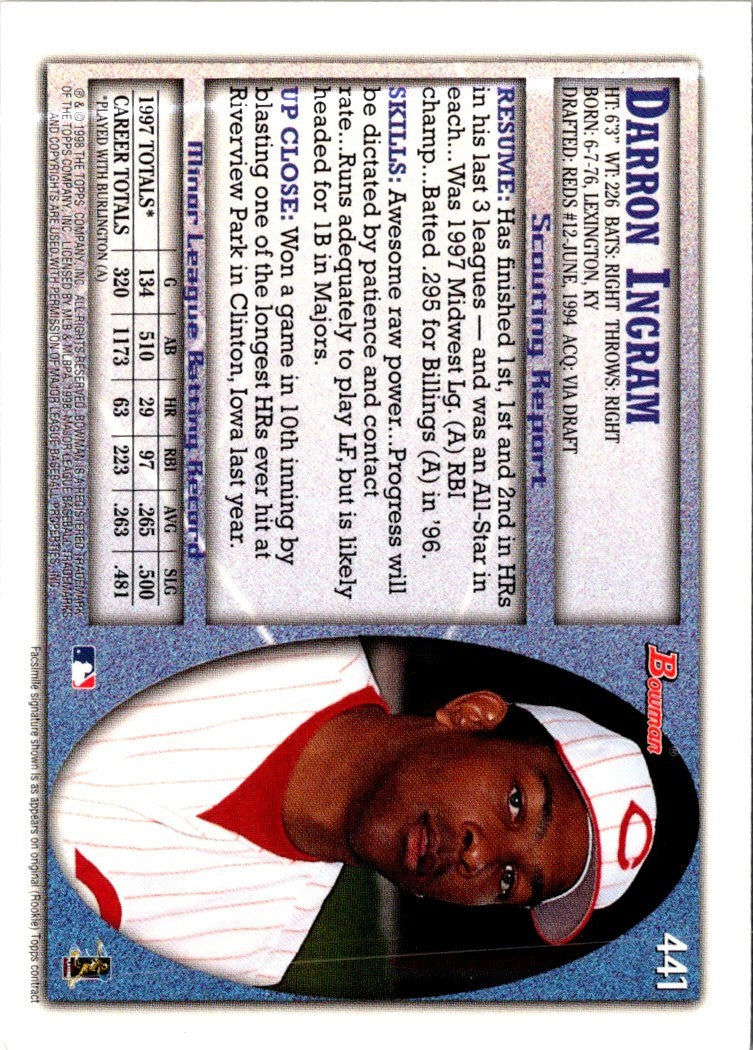 1998 Bowman Darron Ingram