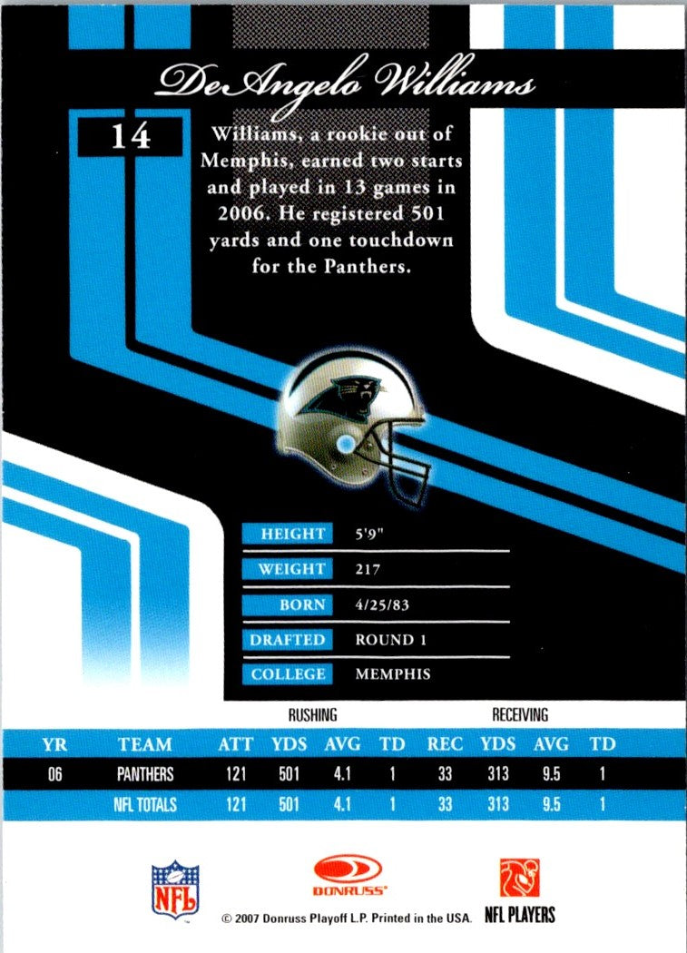 2007 Donruss Elite DeAngelo Williams