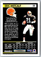 1991 Pinnacle Eric Metcalf #19