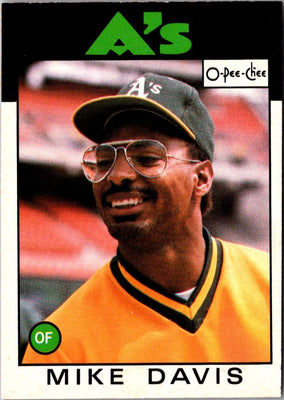 1986 O-Pee-Chee Mike Davis #165
