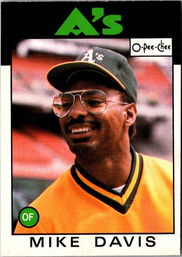 1986 O-Pee-Chee Mike Davis #165