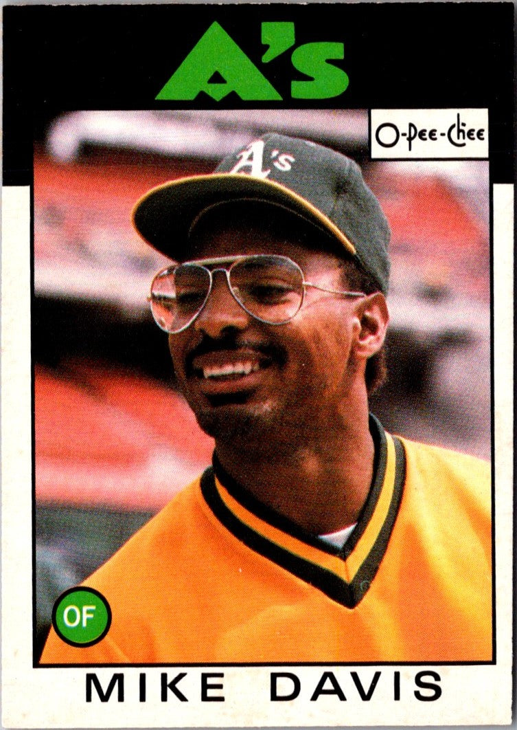 1986 O-Pee-Chee Mike Davis