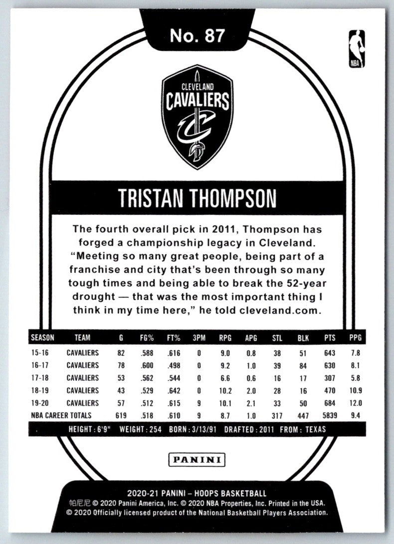 2019 Hoops Tristan Thompson