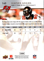 2008 Upper Deck First Edition Gaines Adams #140