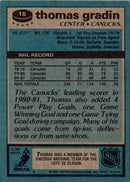 1981 Topps Thomas Gradin