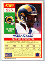 1990 Score Henry Ellard #225