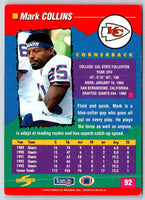 1994 Score Mark Collins #92