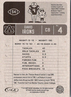 2007 SAGE HIT David Irons #54