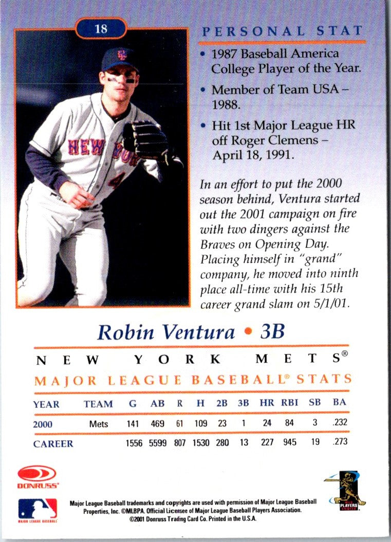 2001 Donruss Studio Robin Ventura