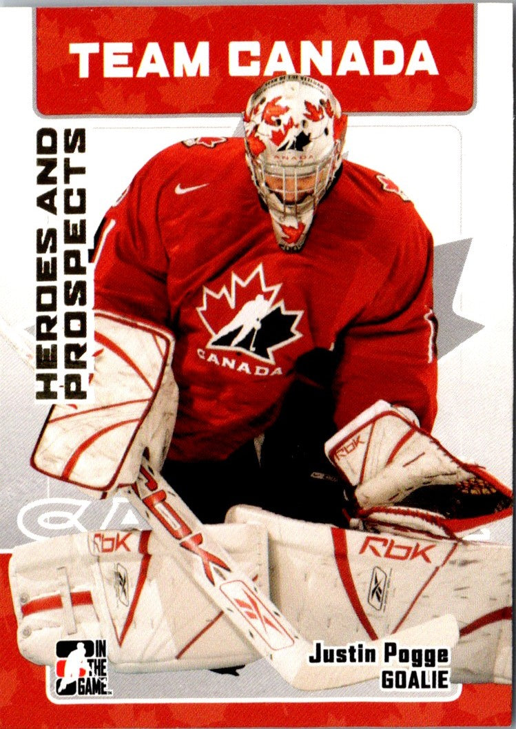 2006 In The Game Heroes and Prospects Justin Pogge
