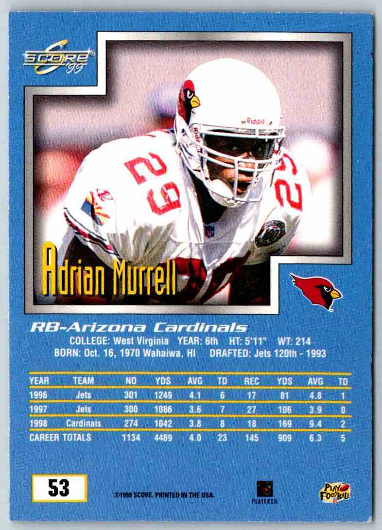 1999 Score Adrian Murrell