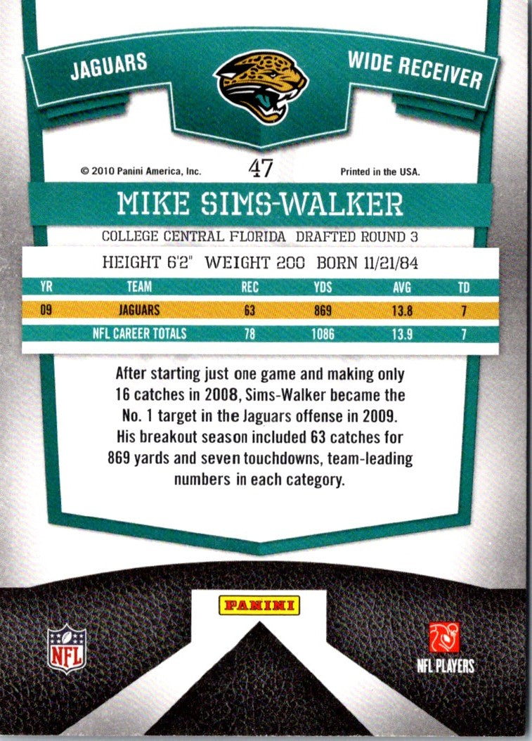 2010 Donruss Elite Mike Sims-Walker