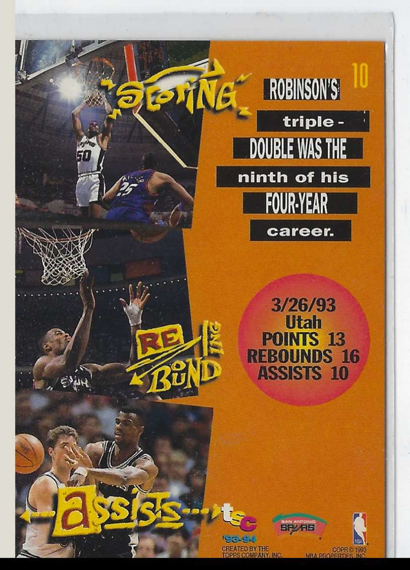 1993 Fleer Ultra David Robinson #