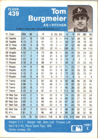 1984 Fleer Tom Burgmeier #439