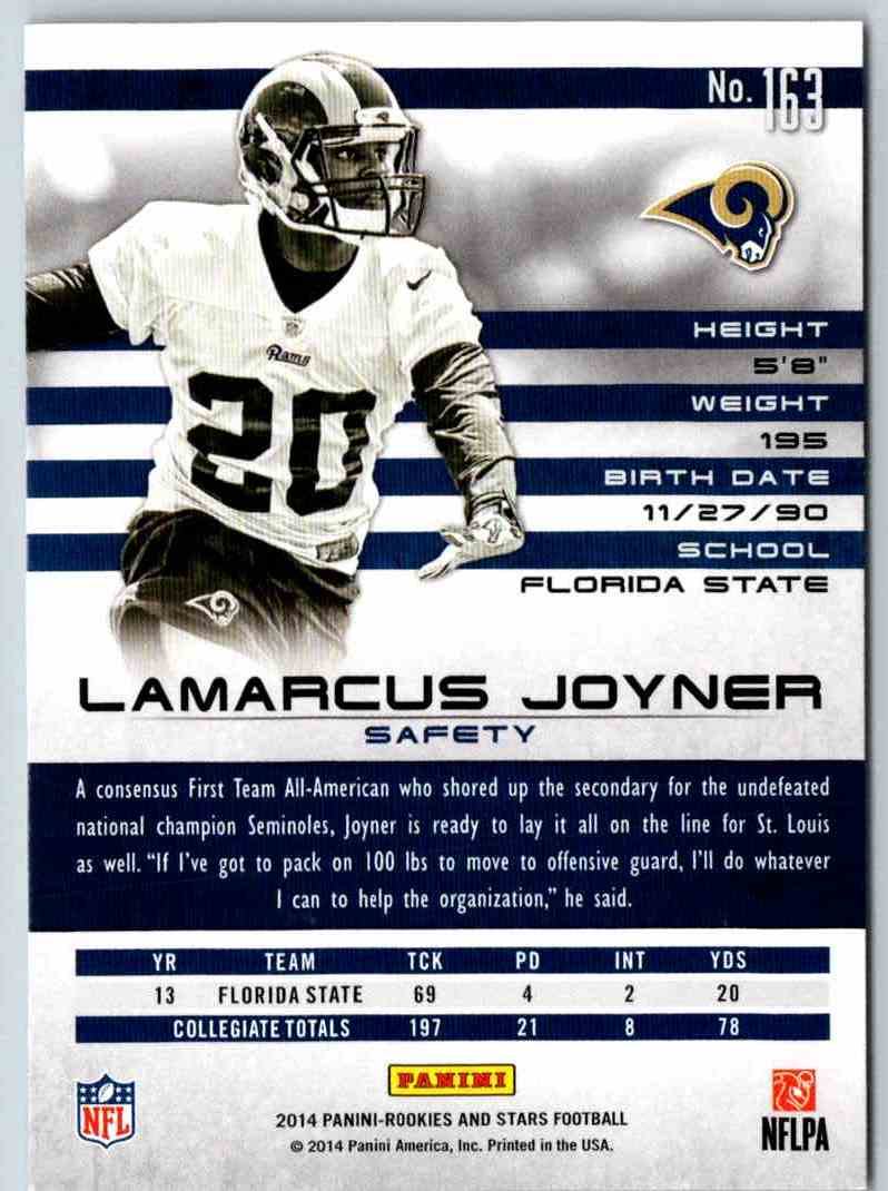 2014 Panini Rookies And Stars Lamarcus Joyner