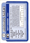 1990 Swell Baseball Greats Matt Keough