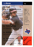 1994 Fleer Excel Luis Raven #24