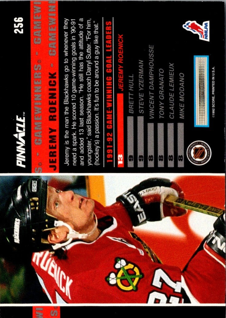 1992 Pinnacle Canadian Jeremy Roenick