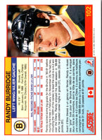1991 Score Canadian English Randy Burridge #102