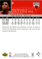 2006 Upper Deck Mike Sweetney #27