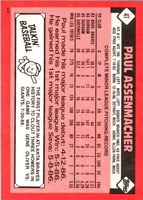 1986 Topps Traded Paul Assenmacher #4T
