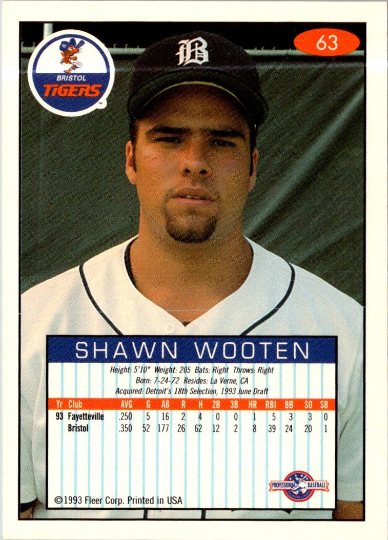 1993 Fleer Excel Shawn Wooten