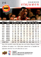 2008 Upper Deck Hakeem Olajuwon #210