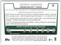 2012 Bowman Derek Norris #43