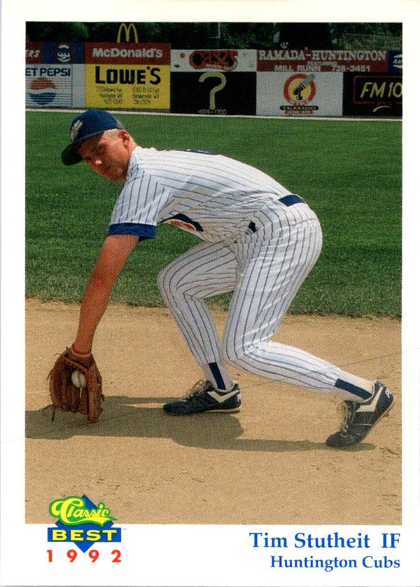 1992 Classic Best Huntington Cubs Tim Stutheit #24