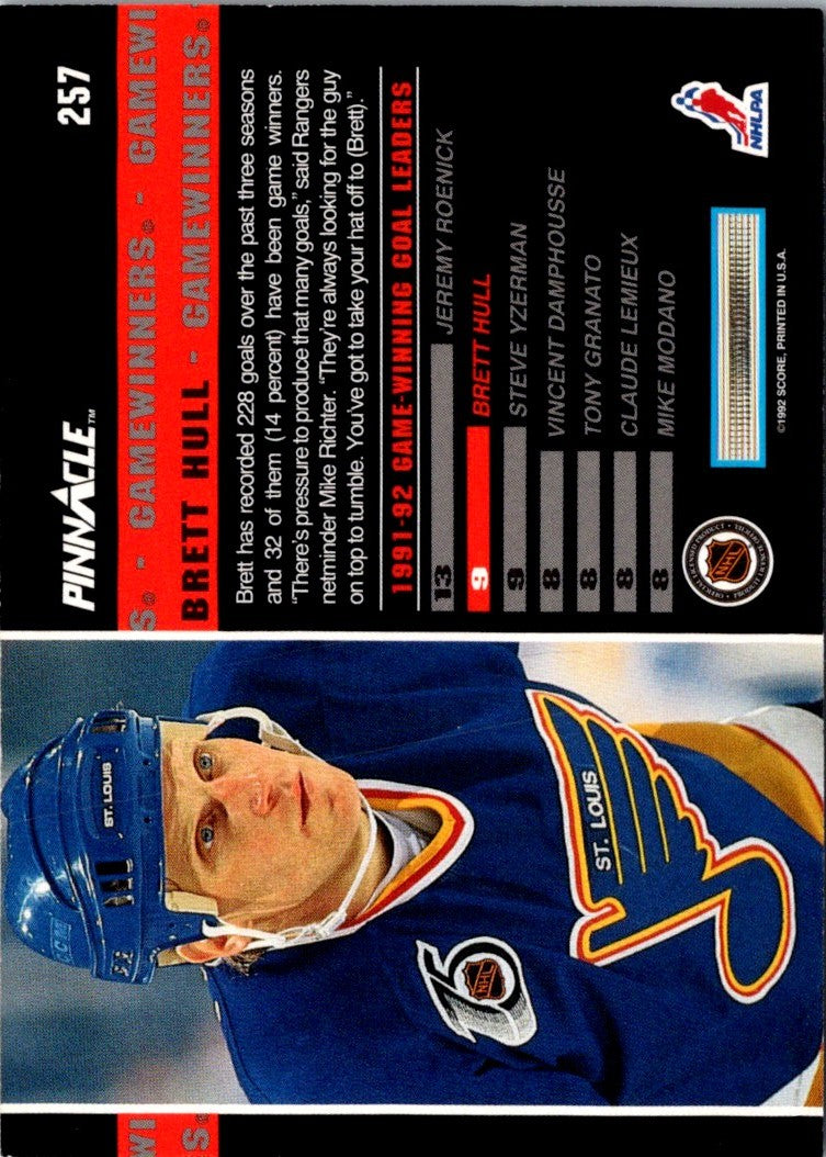 1992 Pinnacle Brett Hull