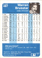 1984 Fleer Warren Brusstar #487