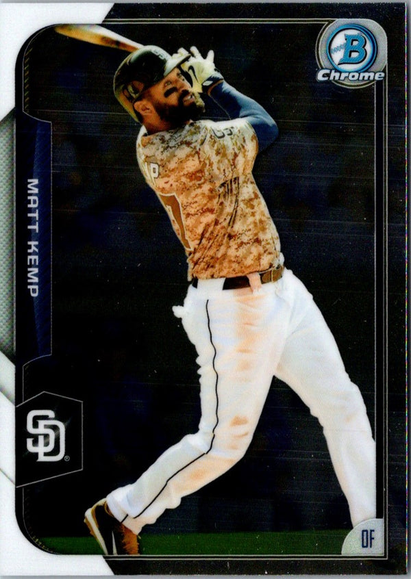 2015 Bowman Chrome Matt Kemp #116