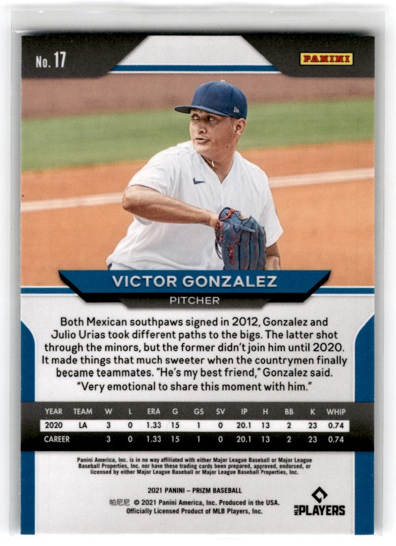 2021 Panini Select Cosmic Prizm Victor Gonzalez